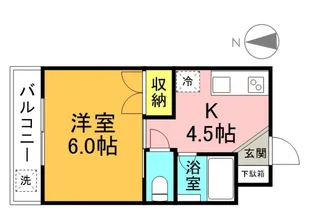 リザハウス宇品【3階】の間取り