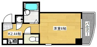 リボン金屋町【704号室】の間取り