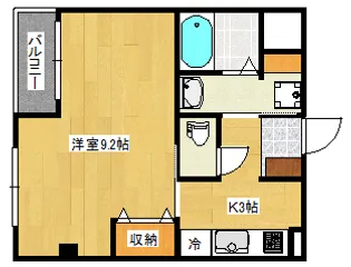 ルグランドゥール中尾【3階】の間取り