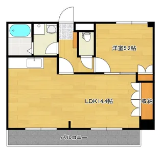 ルミナス西山本【2階】の間取り