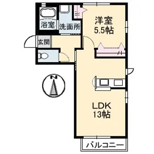 レーヴェンス温品弐番館の間取り
