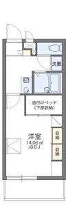 レオパレスFriends2の間取り