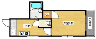 ロイヤルメゾン古江【1階】の間取り