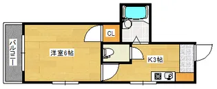 ロイヤルメゾン古江【3階】の間取り
