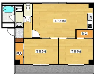 ロイヤルヨシヤマ【2階】の間取り