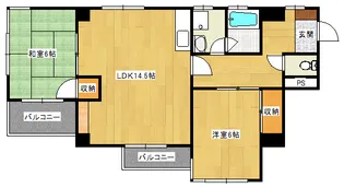 ロイヤル石田A棟【2階】の間取り