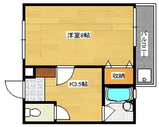 ロジュマン宇品【3階】の間取り