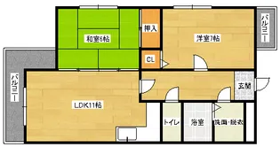 沖ビルの間取り