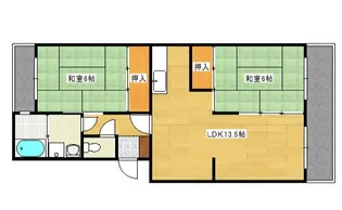第1ビューハイツ【4階】の間取り