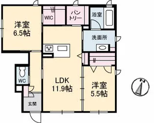 プロヌーブ桜西の間取り
