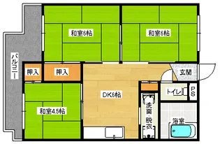 灰本コーポの間取り