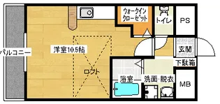 金屋町グランデ【3階】の間取り