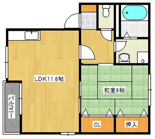 恵夢参番館【103号室】の間取り