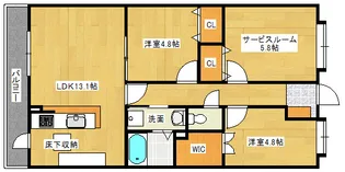 元宇品パレス【1階】の間取り