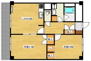 庚午北Fの間取り