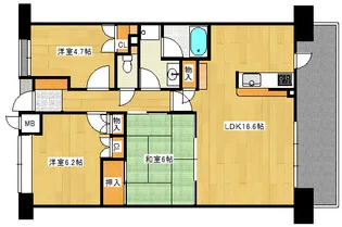 庚午北パークホームズの間取り