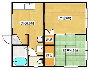 森元コーポB棟【2階】の間取り