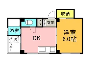 増宮マンションの間取り