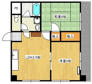 太陽ビル【2階】の間取り