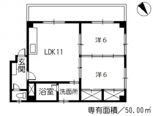 大上ビル2【3階】の間取り