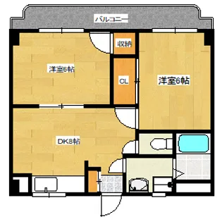 フェニックス翠【302号室】の間取り