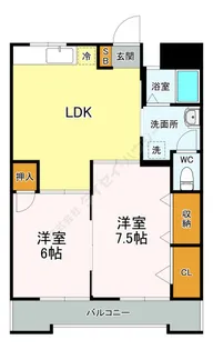 長束メゾン小谷【2階】の間取り