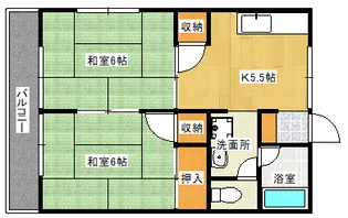 田中アパート【201号室】の間取り