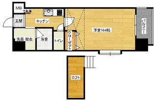 土井ビル22【3階】の間取り