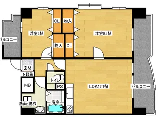 東雲マンションの間取り