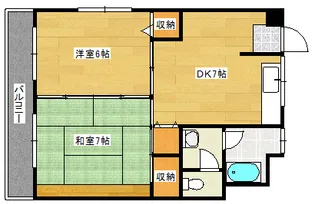 湯尻ビル【2階】の間取り