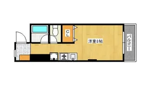 スカイビル【401号室】の間取り