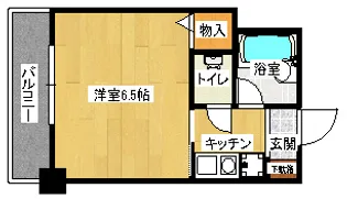 比治山エコテラス【6階】の間取り