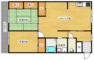 平町マンション【3階】の間取り