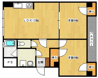 本町マンション【1階】の間取り