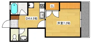 緑樹園コーポ【105号室】の間取り