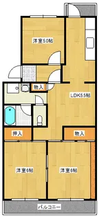 鈴が峰第5団地3号棟【203号室】の間取り