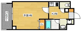 ブリリアンクラス河原町【10階】の間取り