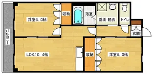 COURTSHORE【3階】の間取り