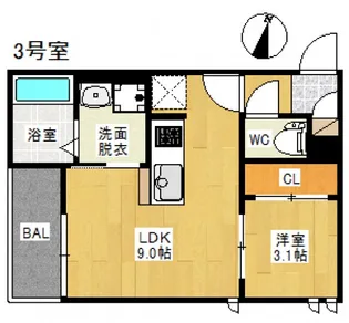 REGALESTAlivioの間取り