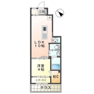 コンフォール己斐【1階】の間取り