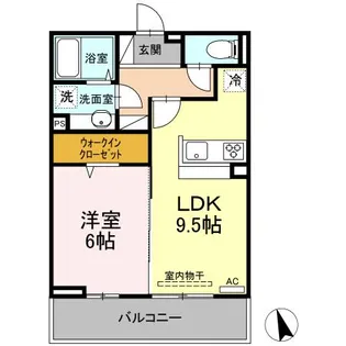 アヴァンティ矢賀【2階】の間取り