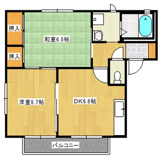 サントークC棟【1階】の間取り