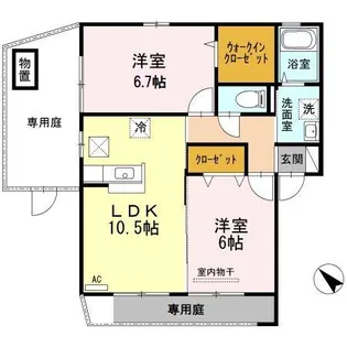 リッツハウスA棟の間取り