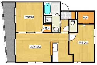 ベルメゾン松峯【1階】の間取り