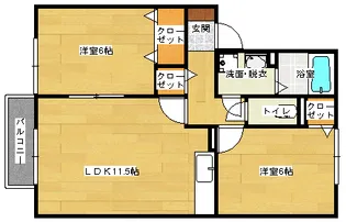 セジュール安芸の間取り