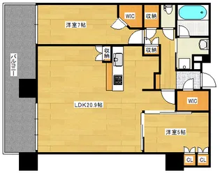 シティタワー広島の間取り
