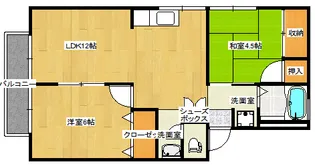 プレジール高広【1階】の間取り