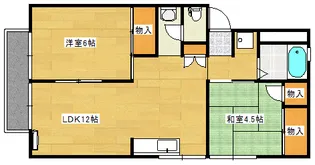 プレジール高広【1階】の間取り