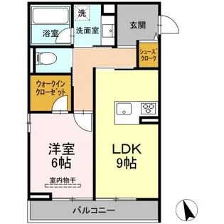 CLARUS古市橋【3階】の間取り