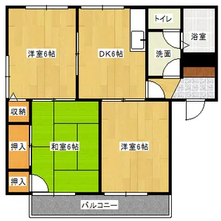 ハイツ谷中E棟の間取り